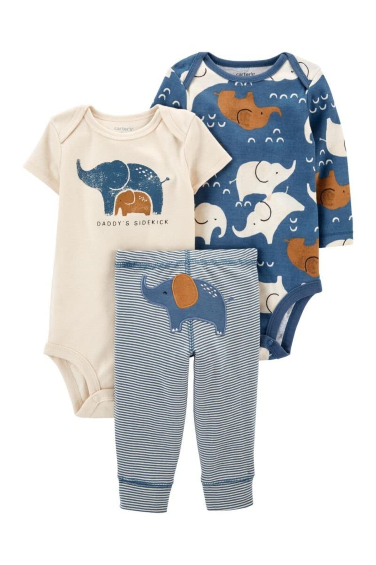 Carter'sBaby Boy 3-Piece Bodysuit Pant Outfit Set