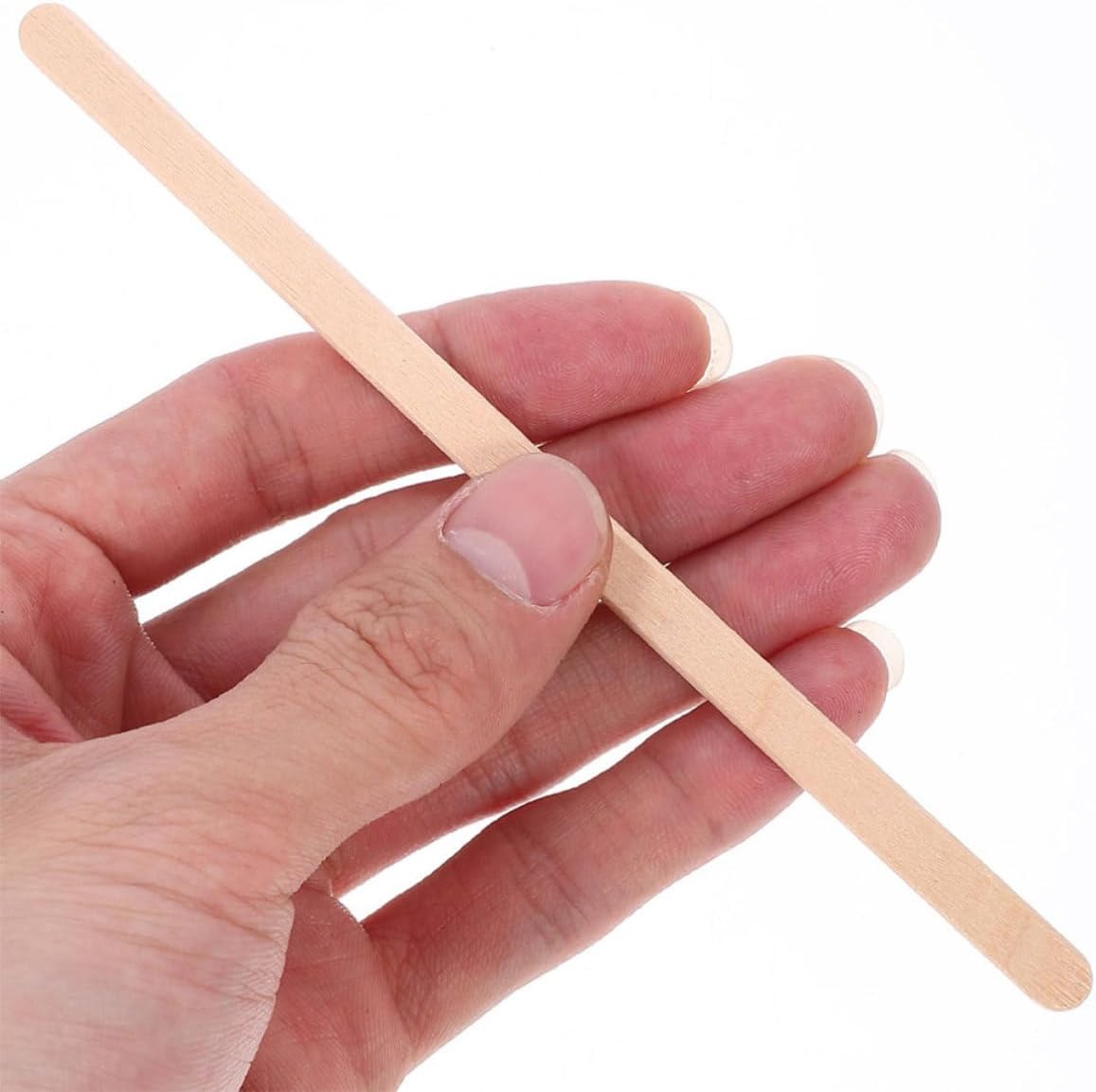 Healifty 500pcs Disposable Wooden Coffee Stirring Rods 140mm Natural Wood Drink Mixers Individually Wrapped Coffee Stirrers for Cocktail Juice Milk Beverage Mixing