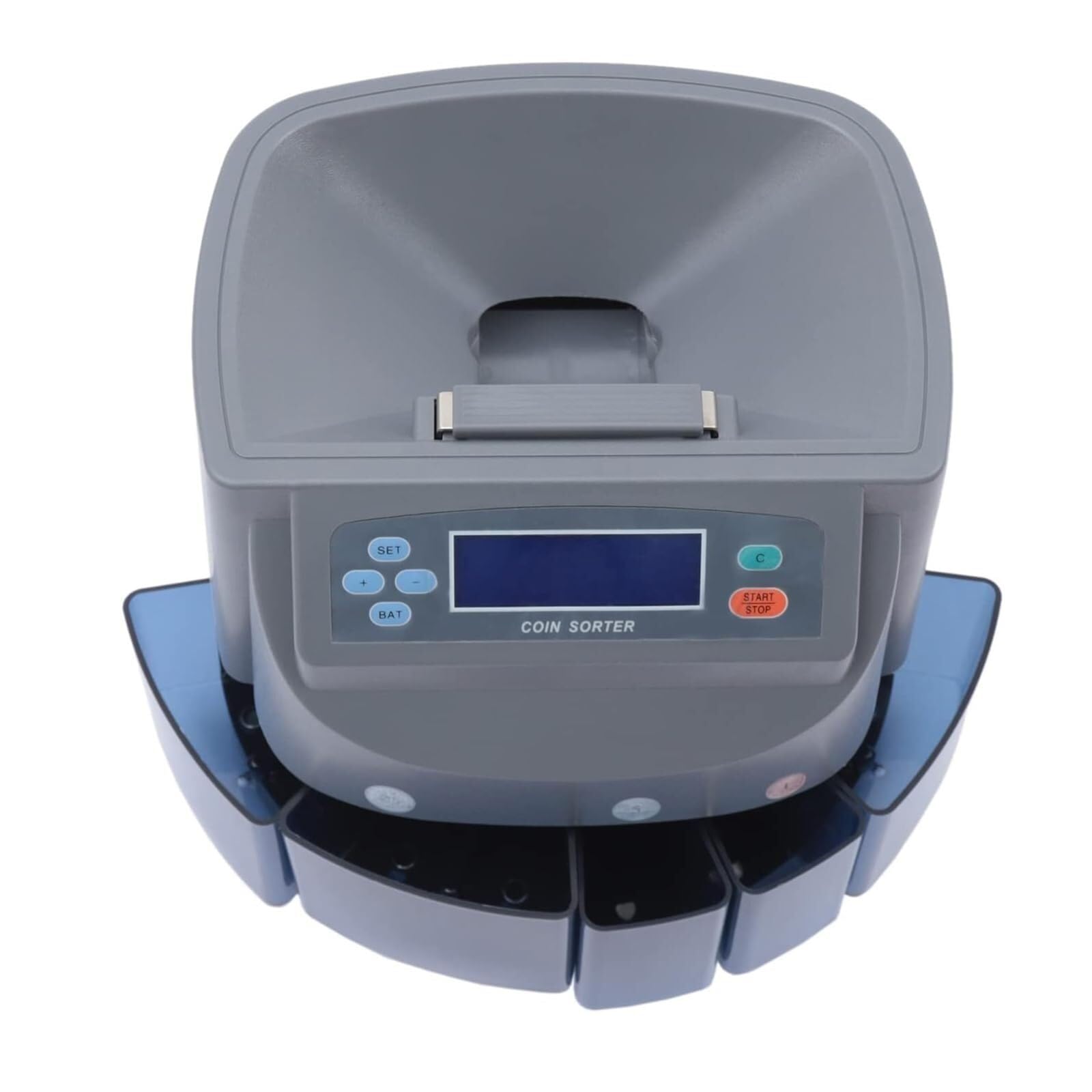 Selezionatrice automatica di monete, contamonete con display a LED, velocità di conteggio 216 monete/minuto, capacità massima dell'hopper 500, modalità conteggio libero/conteggio preimpostato opzional