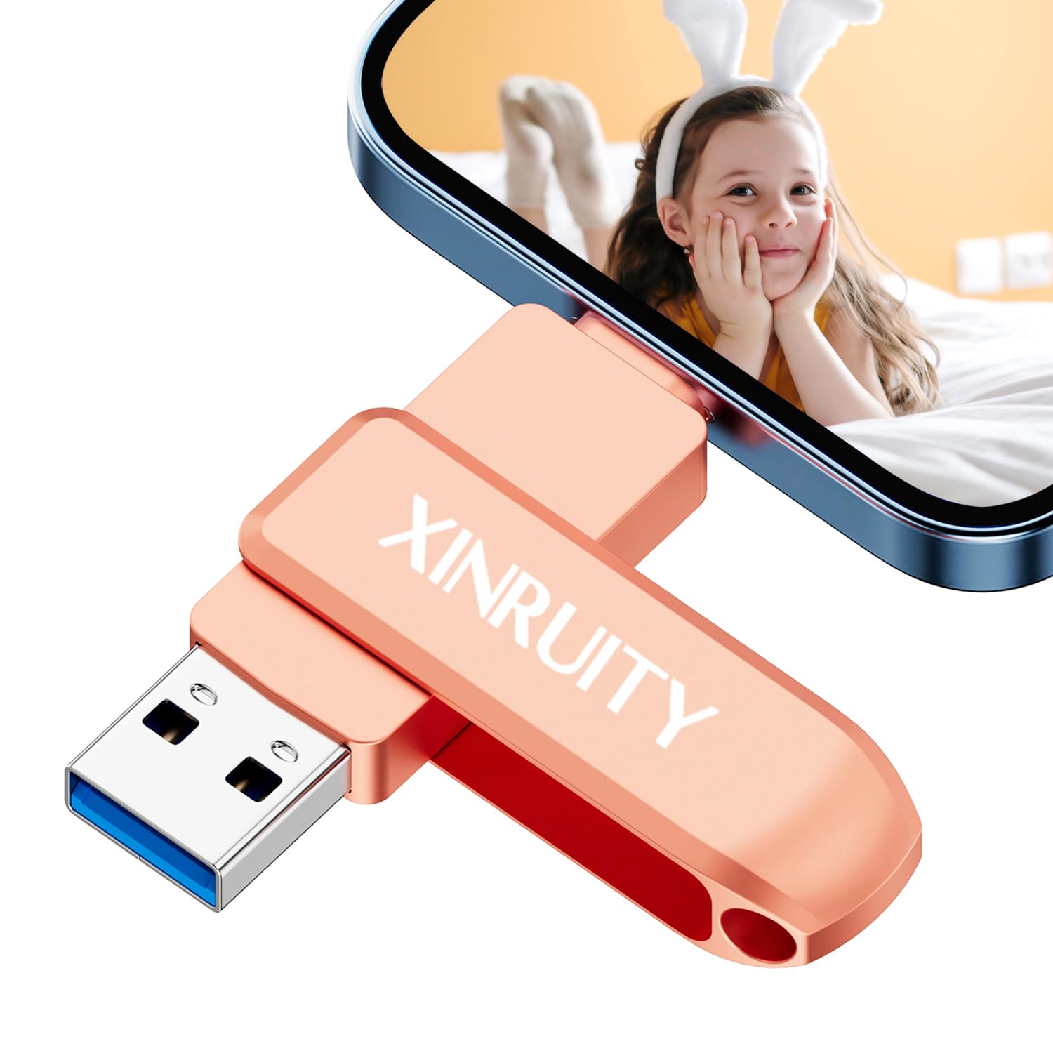 Amazon.co.jp: XINRUITY 128GB iphone usbメモリアプリ不要アルバム