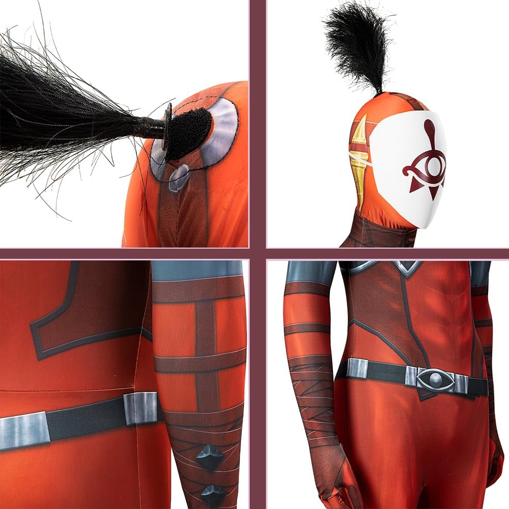 Size S Yiga Clan Costume, Tears Kingdom Yigaclan Uniform Team Suit Game Outfit for Halloween