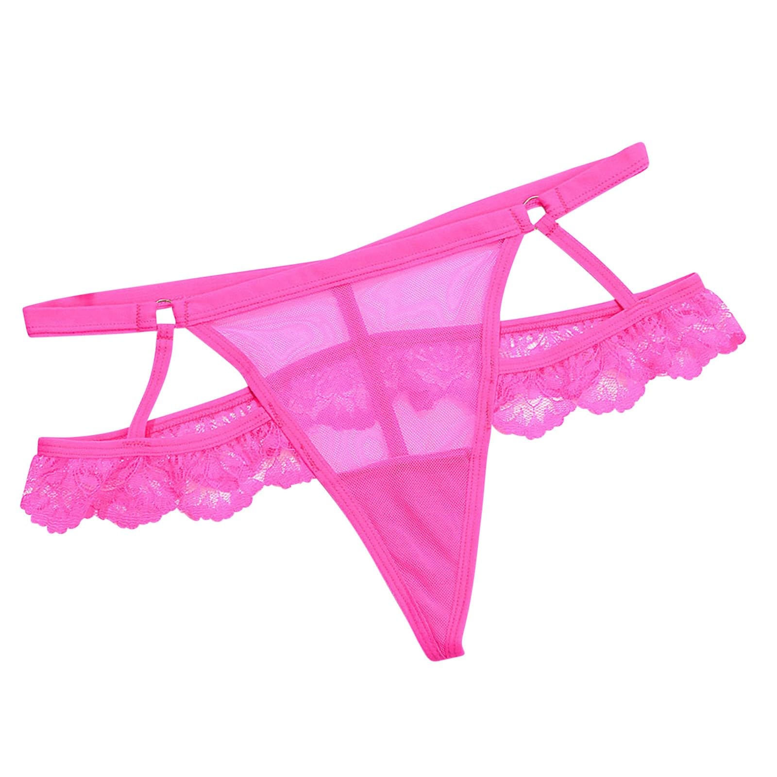 Womens G-String Panties Low Waist Thongs Briefs Lace Sexy Plus Size Cheeky Hipster Stretch Comfy Panty Underwear