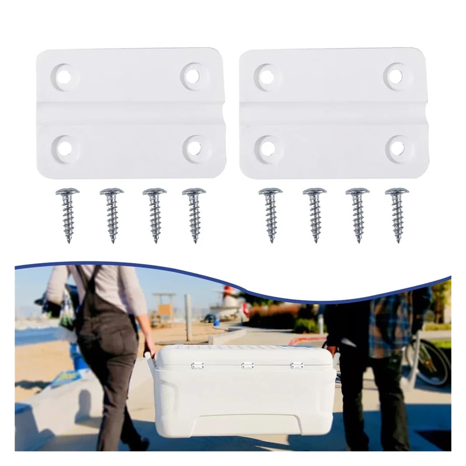 Bisagras de puerta con rodamiento de bolas de alta Bisagra De Plástico 2 Piezas Con Kit Tornillos Inoxidables