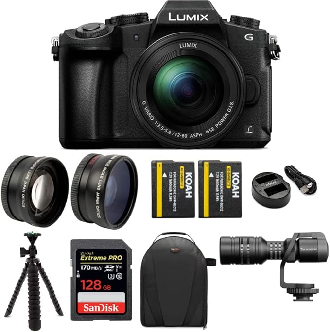 Panasonic Lumix G85 4K Mirrorless Camera with G Vario 12