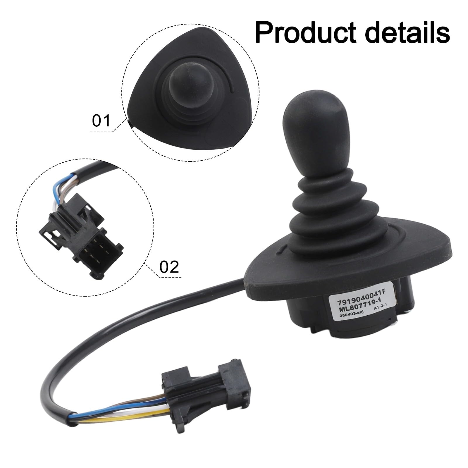 Maniglia del regolatore 7919040041 per unità di controllo joystick del carrello elevatore Linde, ricambio per 7919040041