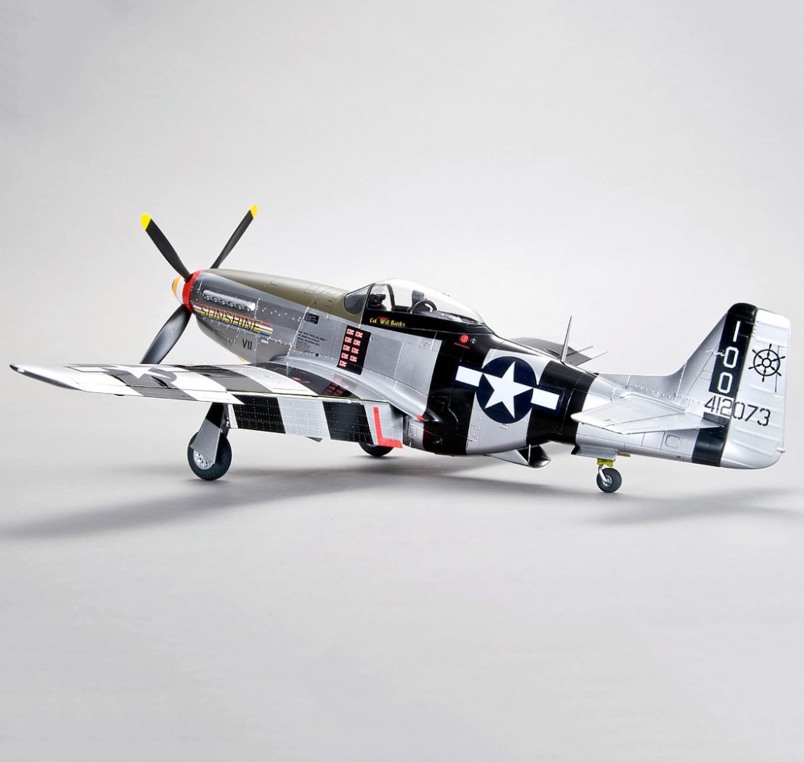 Maquetas de Aviones Kit Plástico, P-51D Mustang IV Fighter Escala 1/48, 8 x 9.3Inchs
