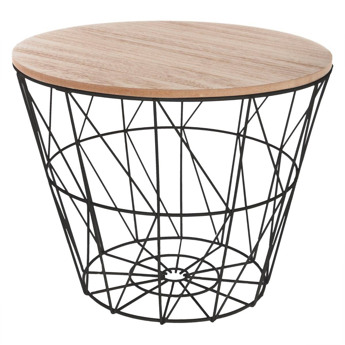 ATMOSPHERA CREATEUR D'INTERIEUR - Tavolino Kumi nero D38cm