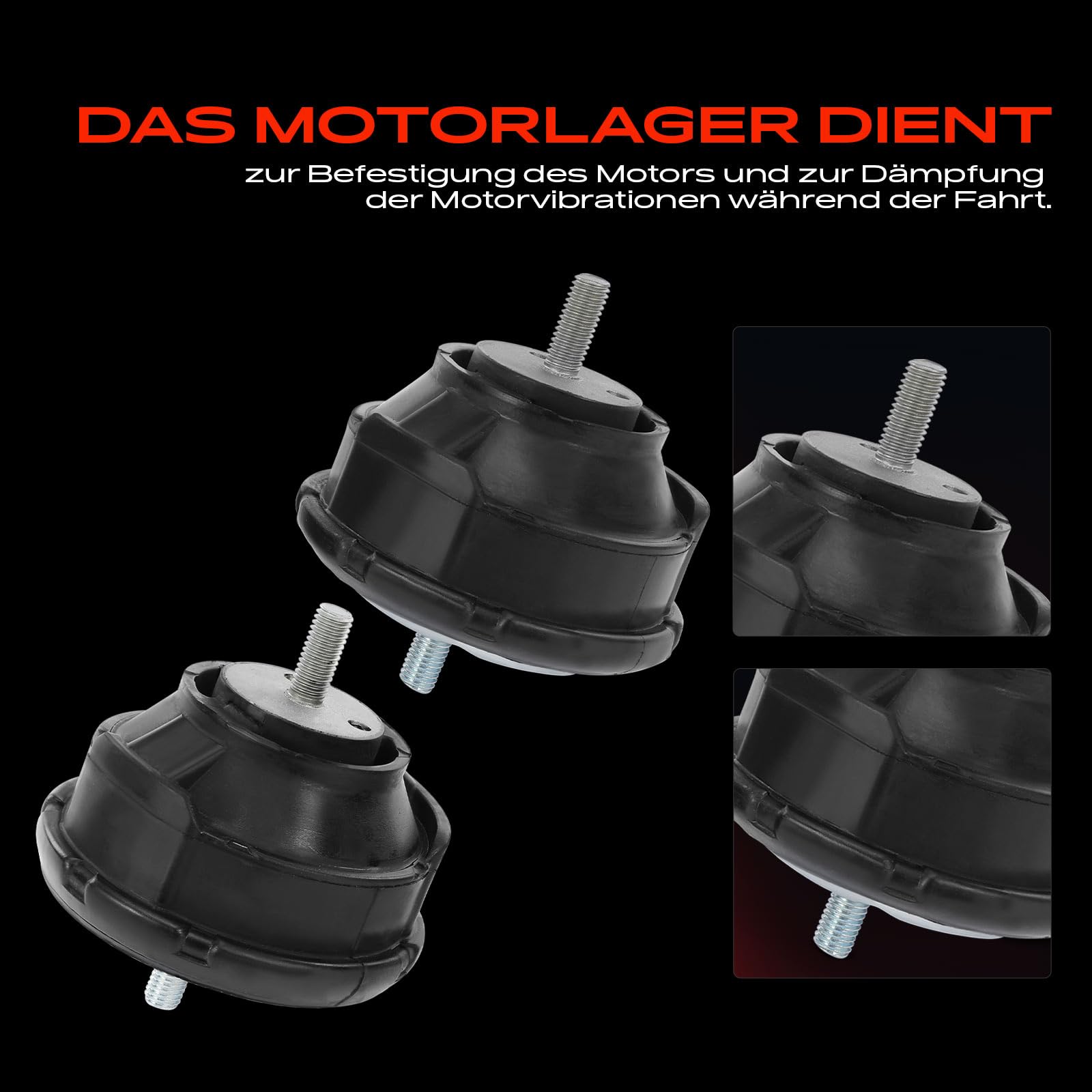 Frankberg 2x Motorlager Vorne Kompatibel mit 3er E46 320i 323i 325i 328i 330i 2.0L-3.0L 1993-2005 Z4 Roadster E85 2.2i 2.5 Si 2.5i 3.0 Si 3.0i 2.2L-3.0L 2002-2009 Replace# 11811141377