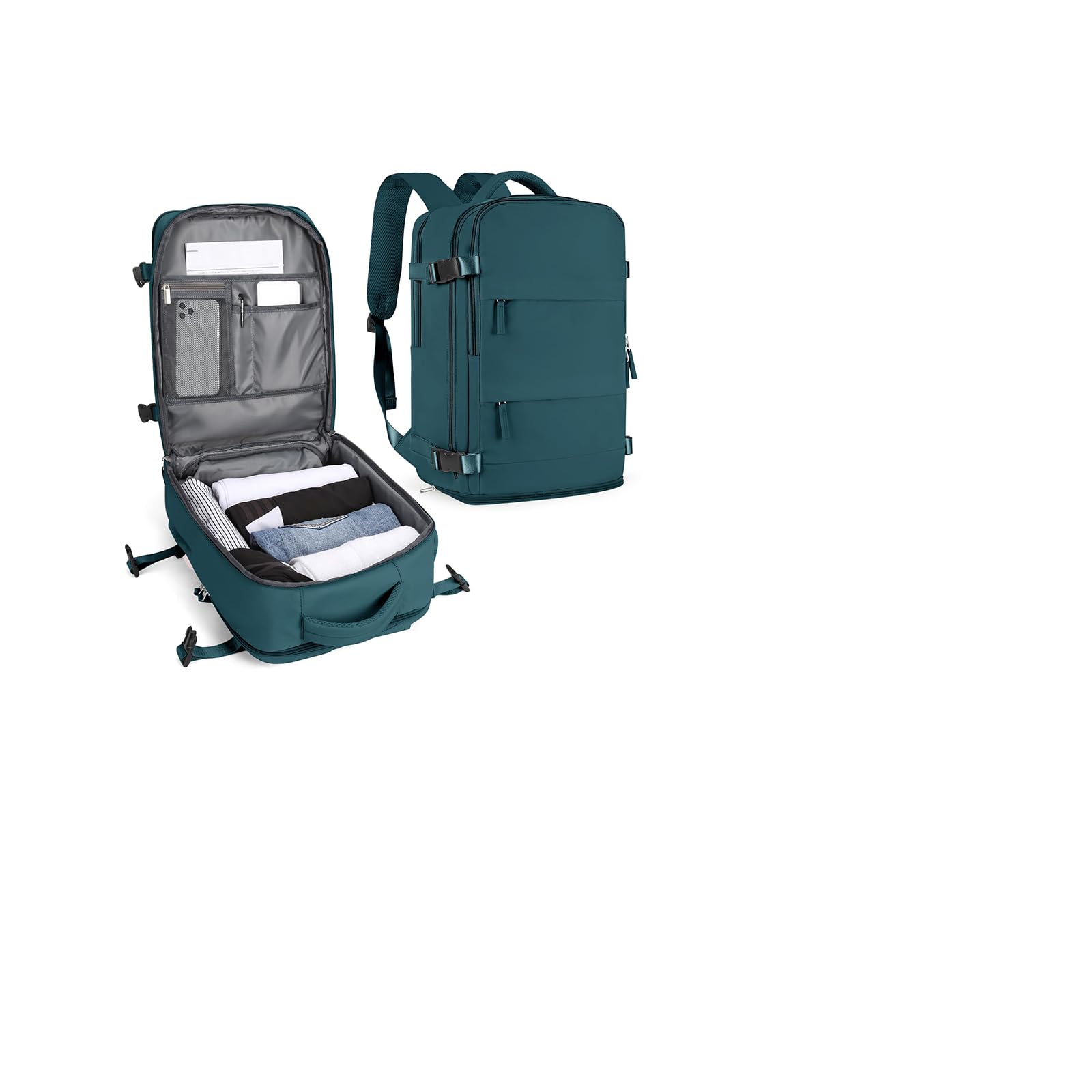SZLX Vacuum Backpack Travel Bag with Pump, Ryanair Cabin Bags 40x30x20 Underseat Travel Backpack Cabin Size Wizz air, Ryanair Cabin Bags 40x20x25 Carry-ons Easyjet 45x36x20 Laptop Rucksack Women Mens — view 13