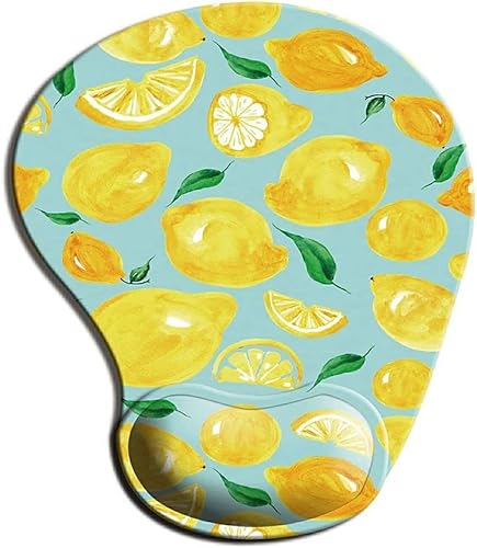 Pokinge Alfombrilla de mouse con soporte de silicona antideslizante para mouse con reposamuñecas, bonito patrón de plantas, alfombrilla ergonómica Pokinge Alfombrilla de mouse con soporte de silicona antideslizante para mouse con reposamuñecas, bonito patrón de plantas, alfombrilla ergonómica