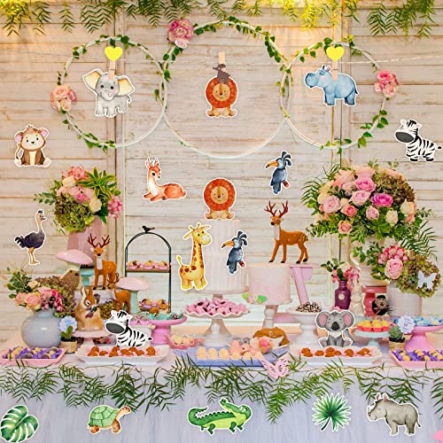 Teling JG-TELING-1847 45 Pieces Jungle Animal Cutouts Safari Party Decorations thumb #3