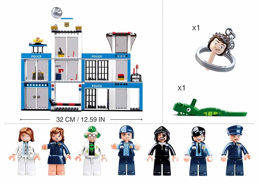 Sluban M38-b0660 Set Polizia: 606 Pezzi Per Piccoli Detective In Azione!