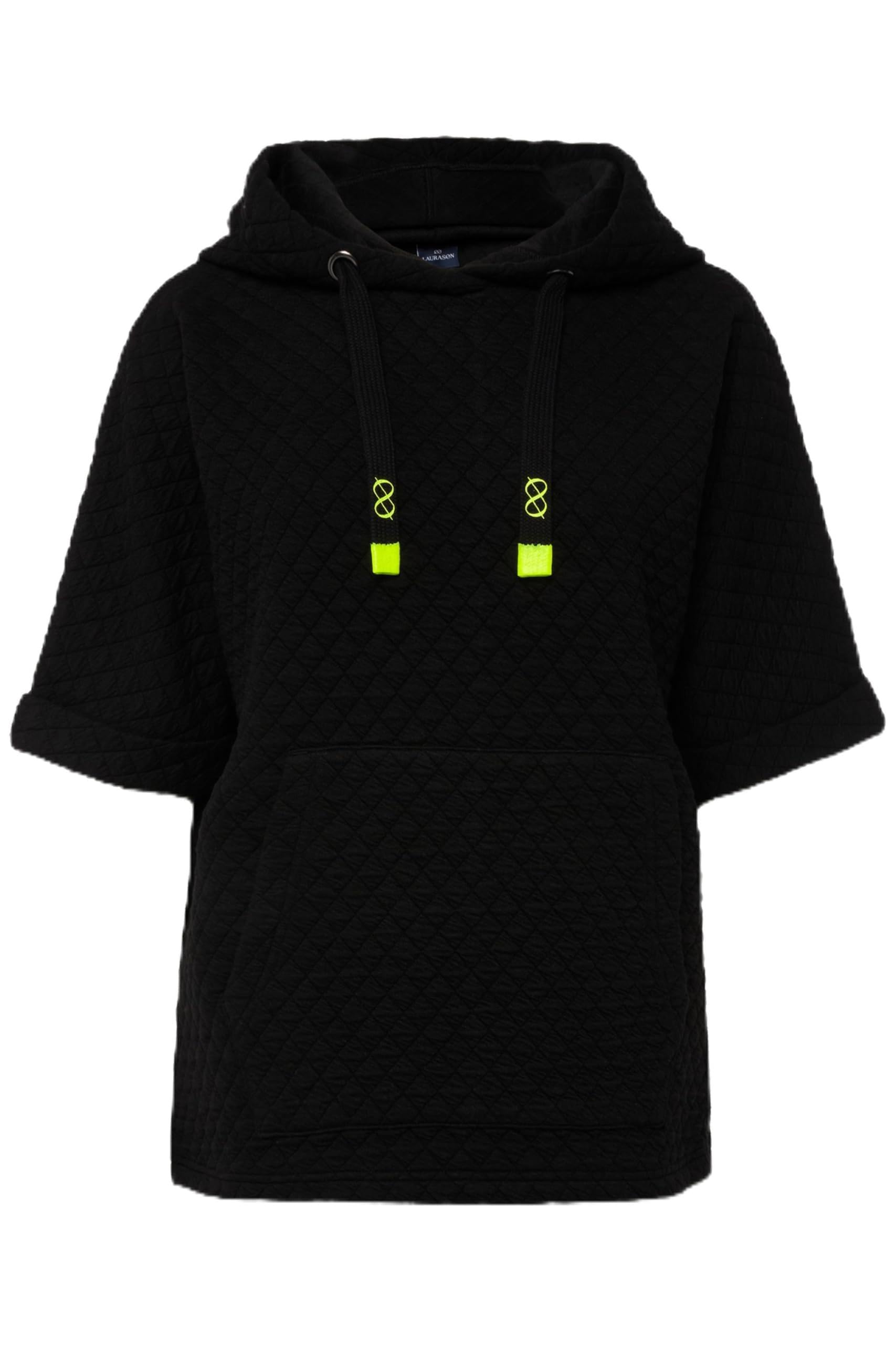 Laurasøn Sweat-Pullunder, Waffel-Jacquard, Kapuze, Kängurutasche, Oeko-TEX 823219