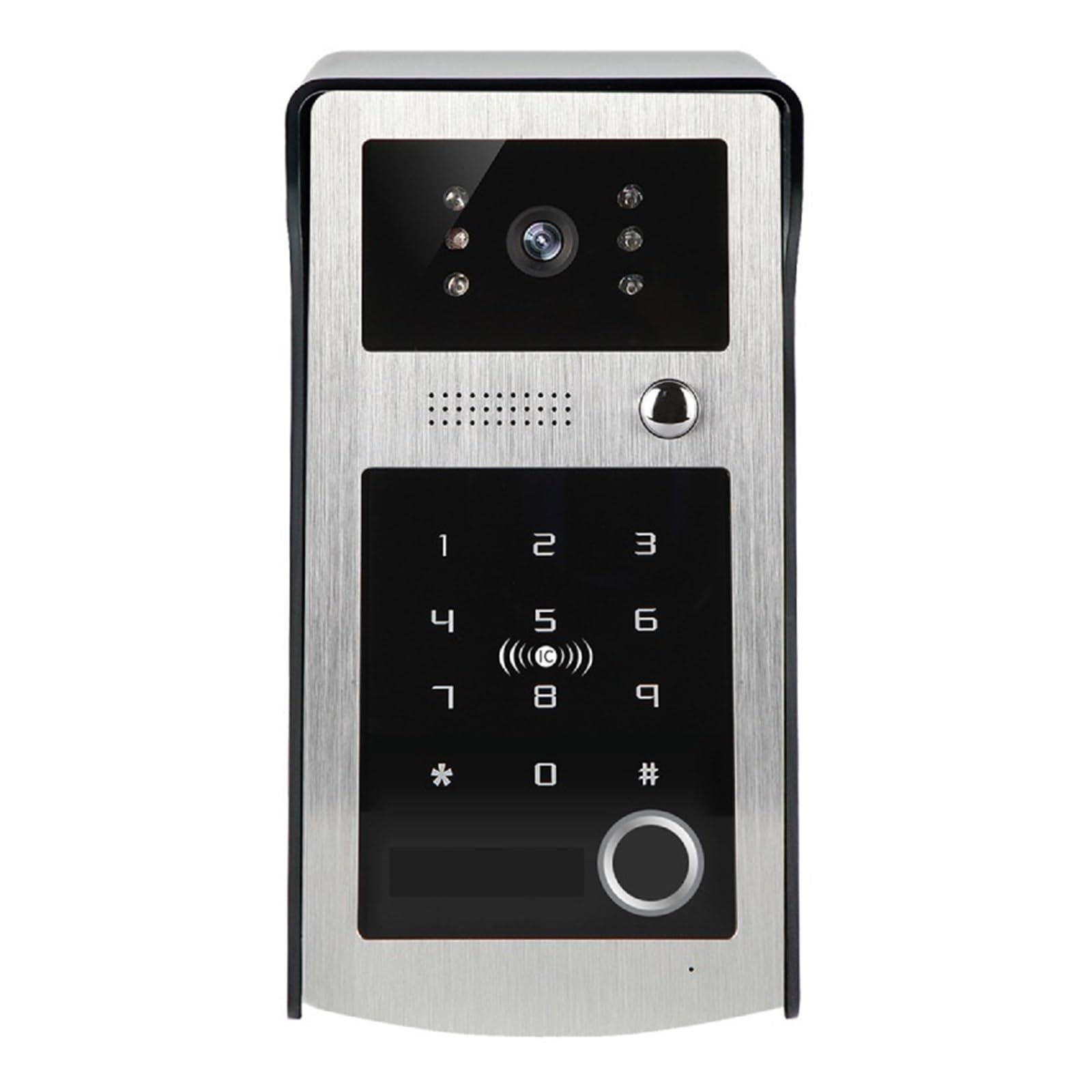 Intercomunicador IP con WiFi, Timbre De Vídeo Inteligente, Huella Dactilar, Contraseña Y RFID, Desbloqueo Acceso A La Puerta, Sistema Videoportero Gama de Entornos Domésticos(A Kits)