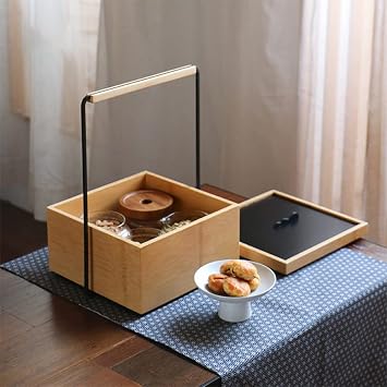 Dessert Storage Box, Chinese Dried Fruit Tray Retro Ornament Home Living Room Candy Nut Melon Seed Box Snack Box