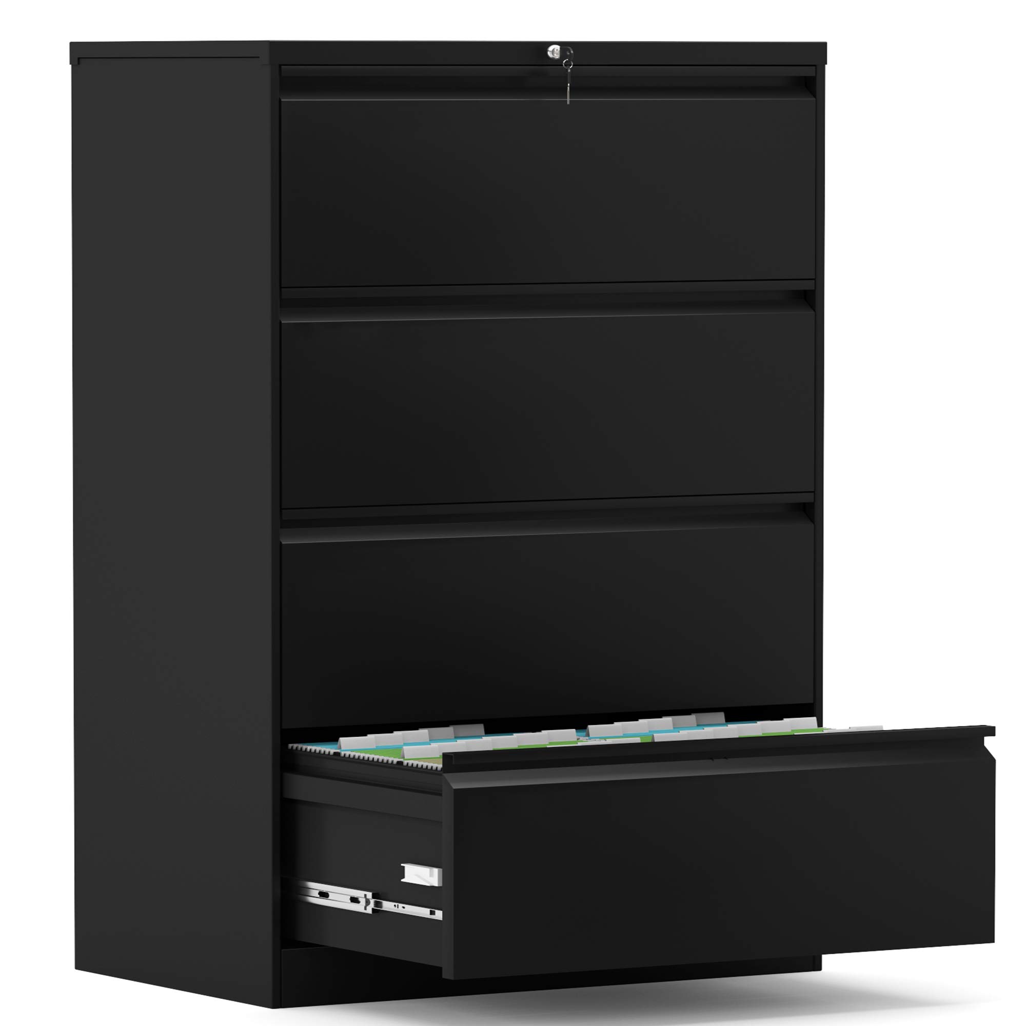 Buy AOBABO Steel Lateral Filing Storage with 4 Drawer, Office
