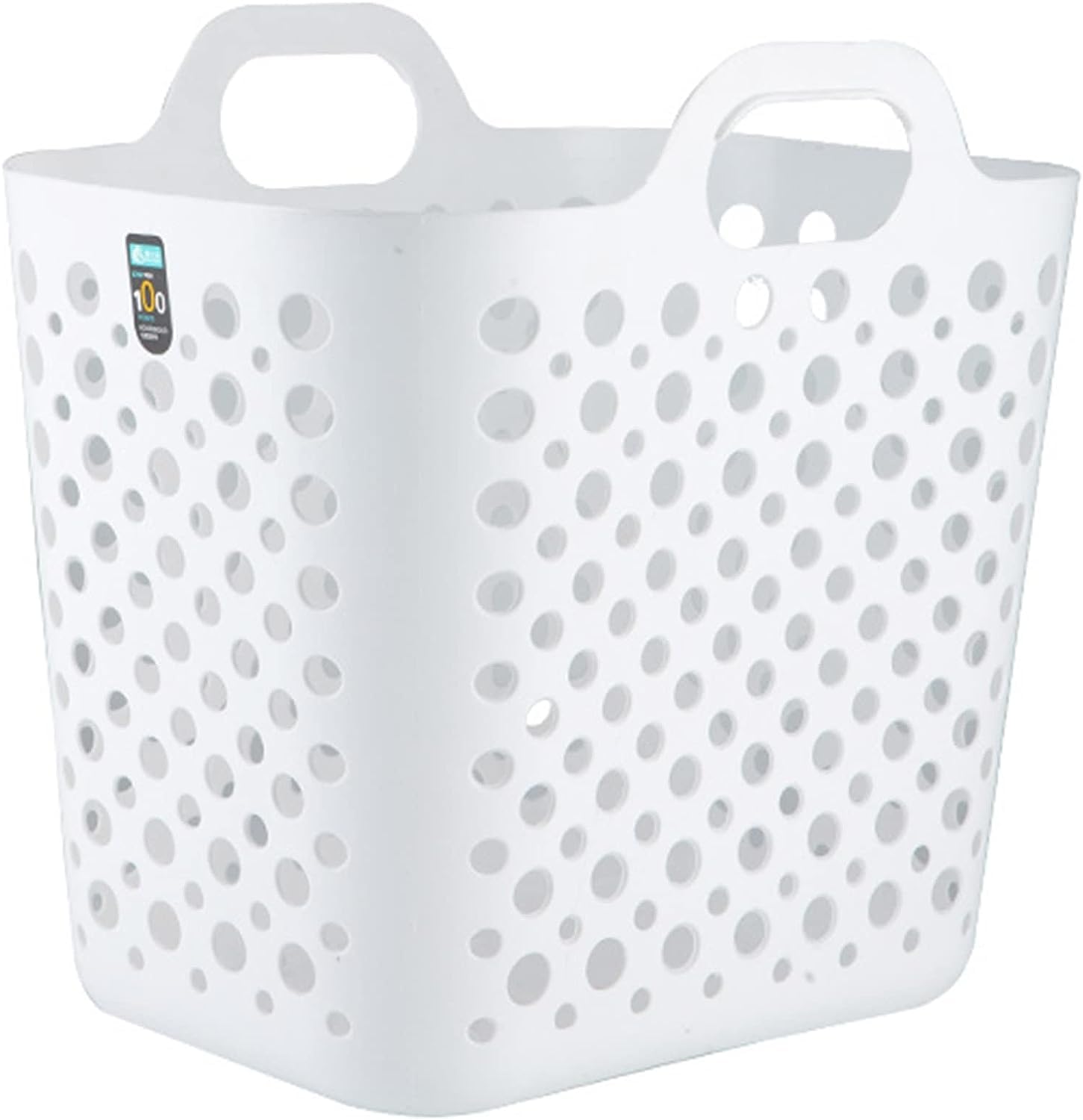 HOMIES - Plastic Storage Basket Dirty Clothes Storage Basket Toy Storage Box with Dual Handles for Bathroom, Closet (Color : Multicolor)-image-11