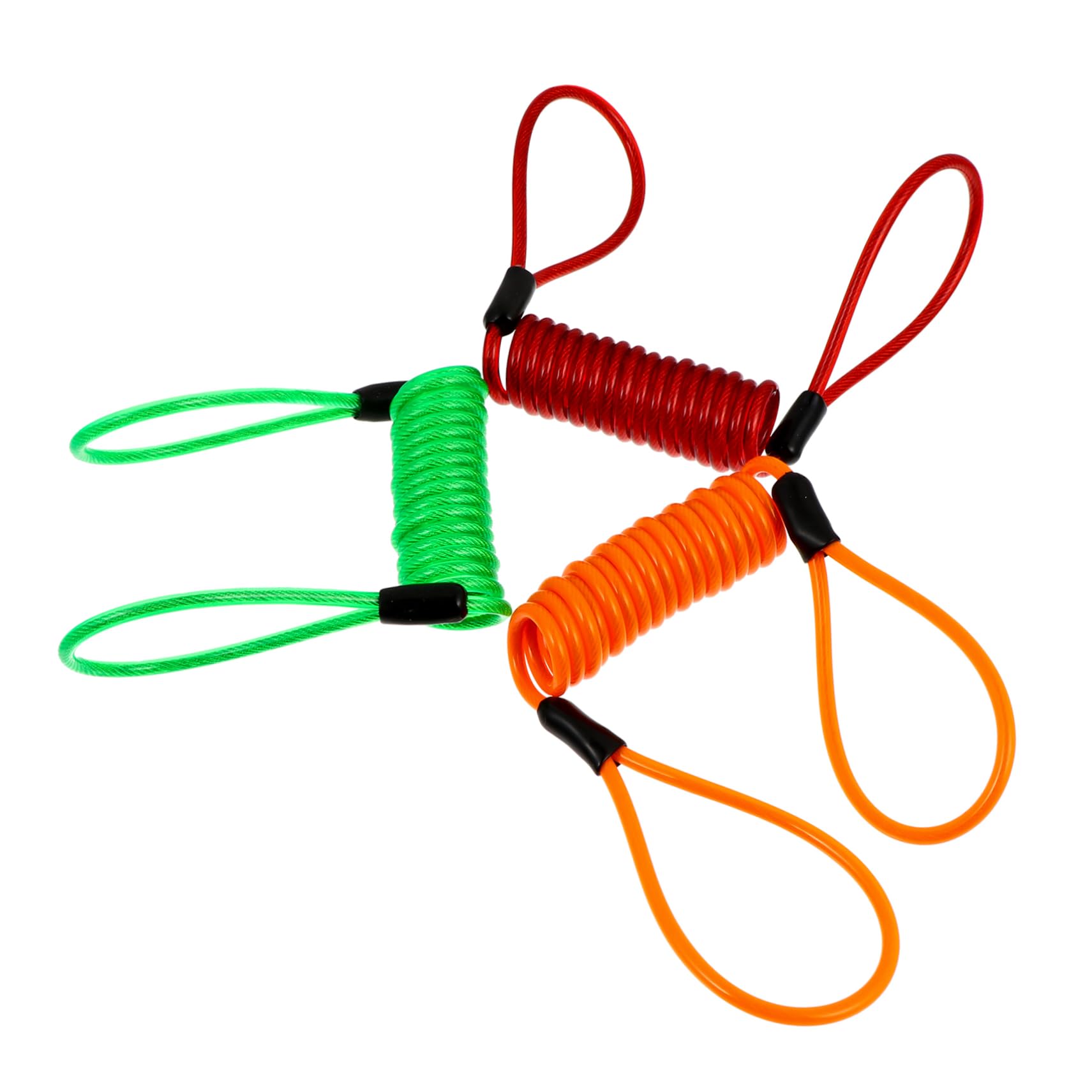 BCOATH 3Pcs Disc Brake Lock Reminder Wire Durable Security Lock Cable for Motorcycle Safety Flexible Reminder for Theft Protection Suitable for Various Locks