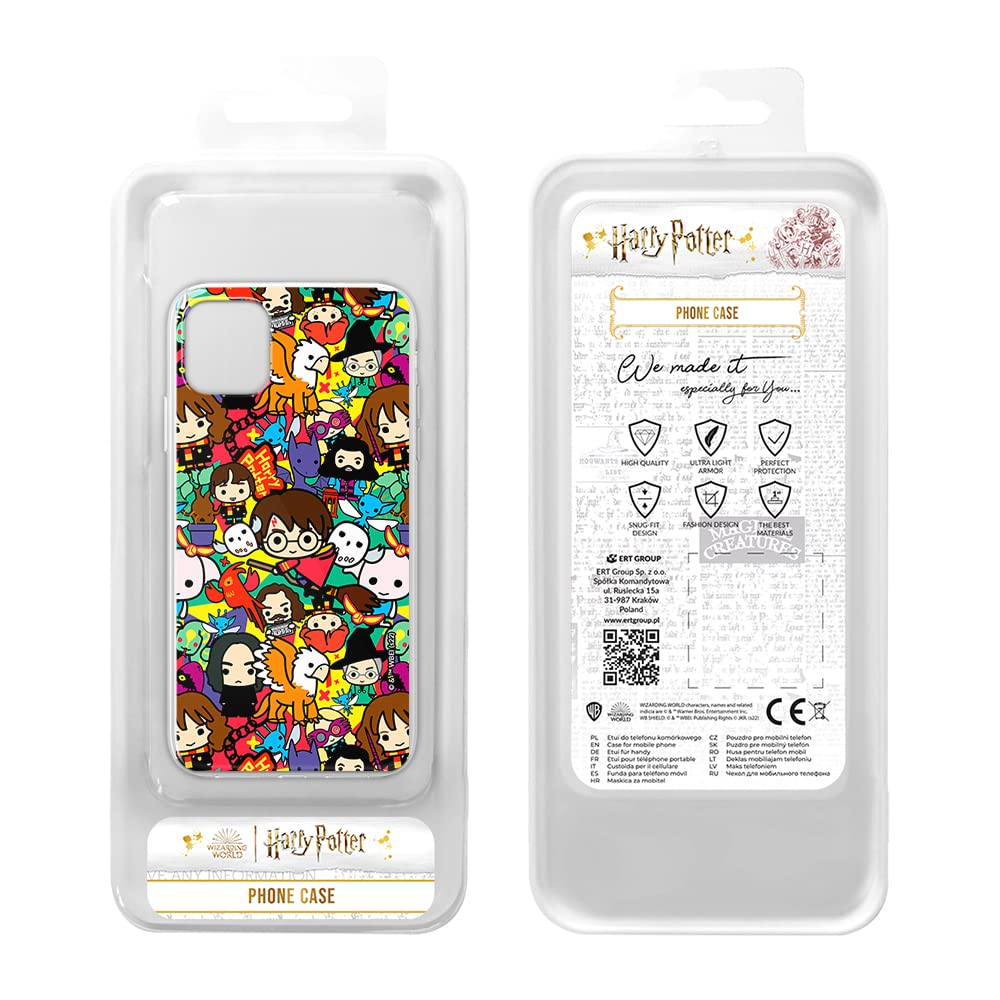 Custodia Ufficiale Harry Potter Per Xiaomi Redmi Note 12 4G, Cover ERT GROUP In TPU Flessibile Con Stampa Originale, Modello 020 - 3