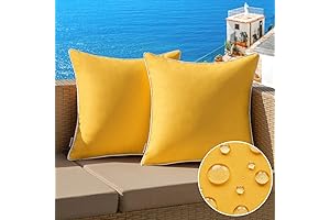 MIULEE Decorative Square Outdoor Waterproof Couch Pillow Covers