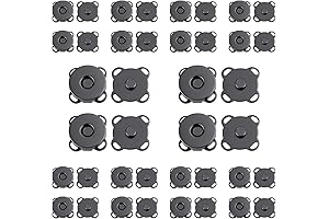 20 Sets Plum Magnetic Snaps Buttons: Streamlined Sewing Solutions