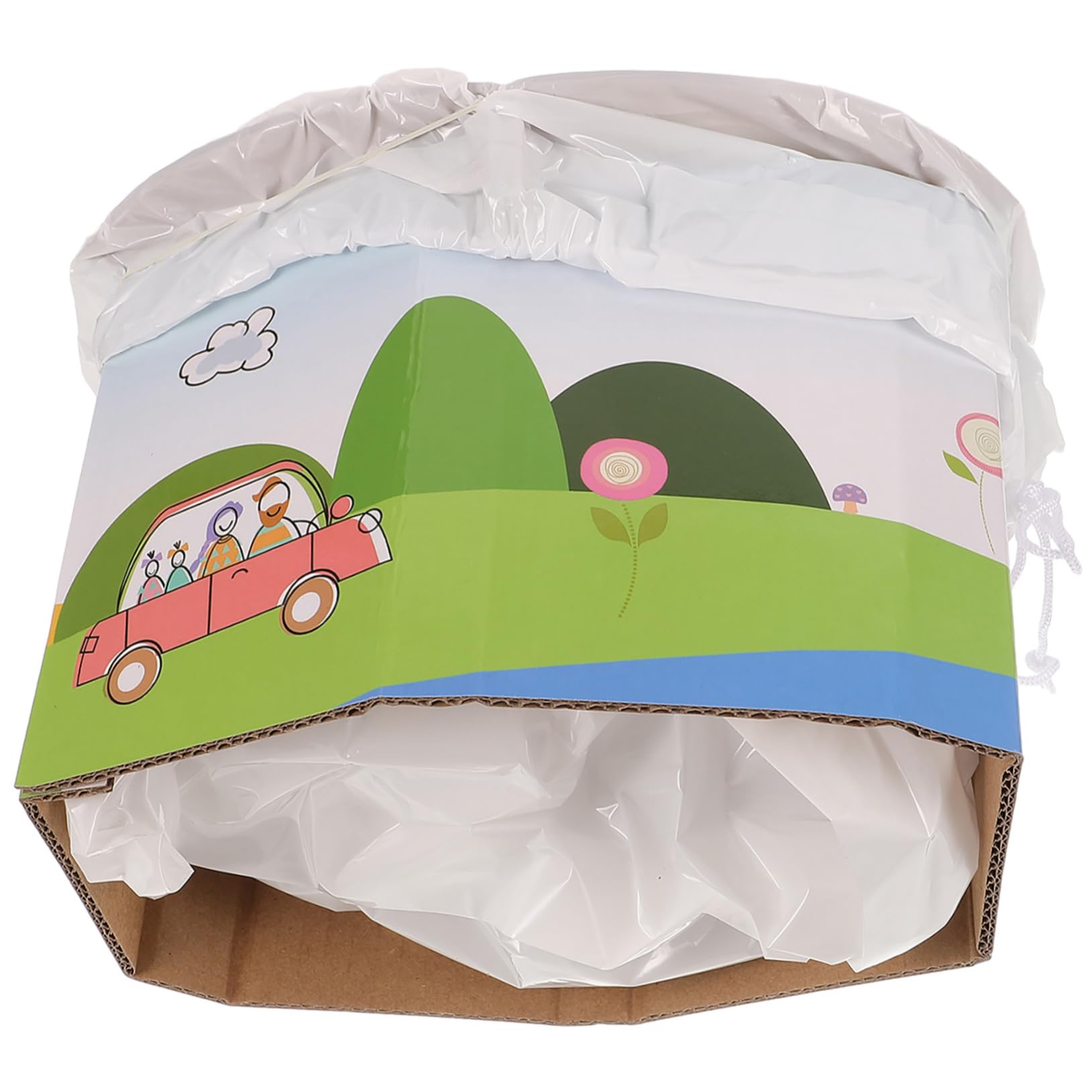 Vaguelly 1Set Portable Travel Toilet for Foldable Emergency Potty for Car Lightweight Compact Design for Outdoor Use and Family Travel Easy to Store and Clean