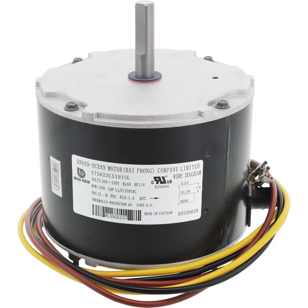 その他 EP-NRTW 230W 4P 200/200V 50/60Hz Trane Electric Motor (3D149098P01) 1/8 hp, 1650 RPM, 200-230
