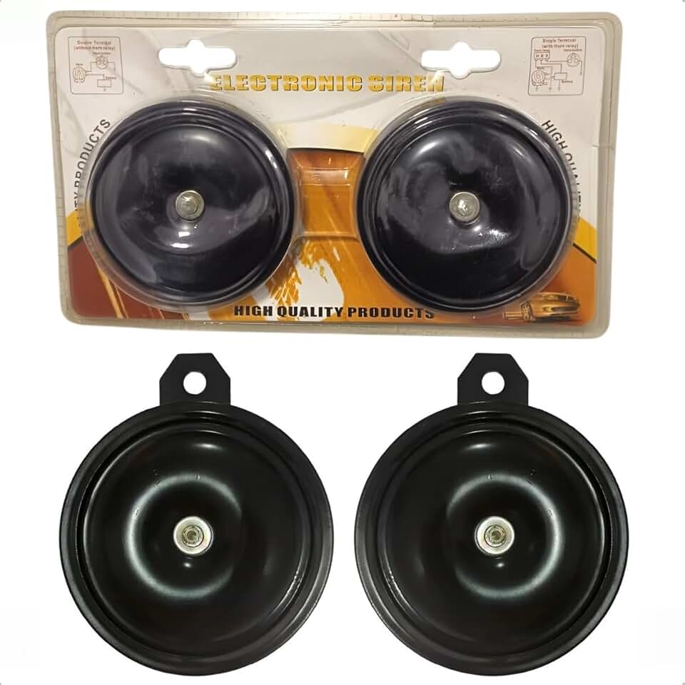 Par Buzina Paquerinha Universal Com Suporte 12v