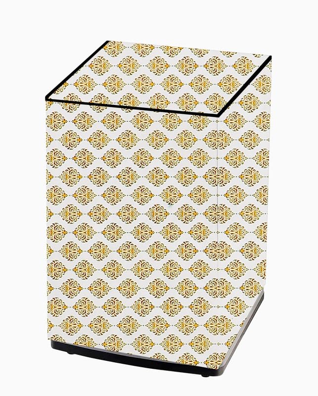 Image of Fully Automatic Top Load Washing Machine Cover Suitable For Samsung, Lg, Godrej, Whirlpool 6.5Kg, 7Kg, 7.5Kg, 8Kg, 9Kg, 10Kg, 11Kg (58Dx60Wx94H), Waterproof Cover, Dmass Gold.