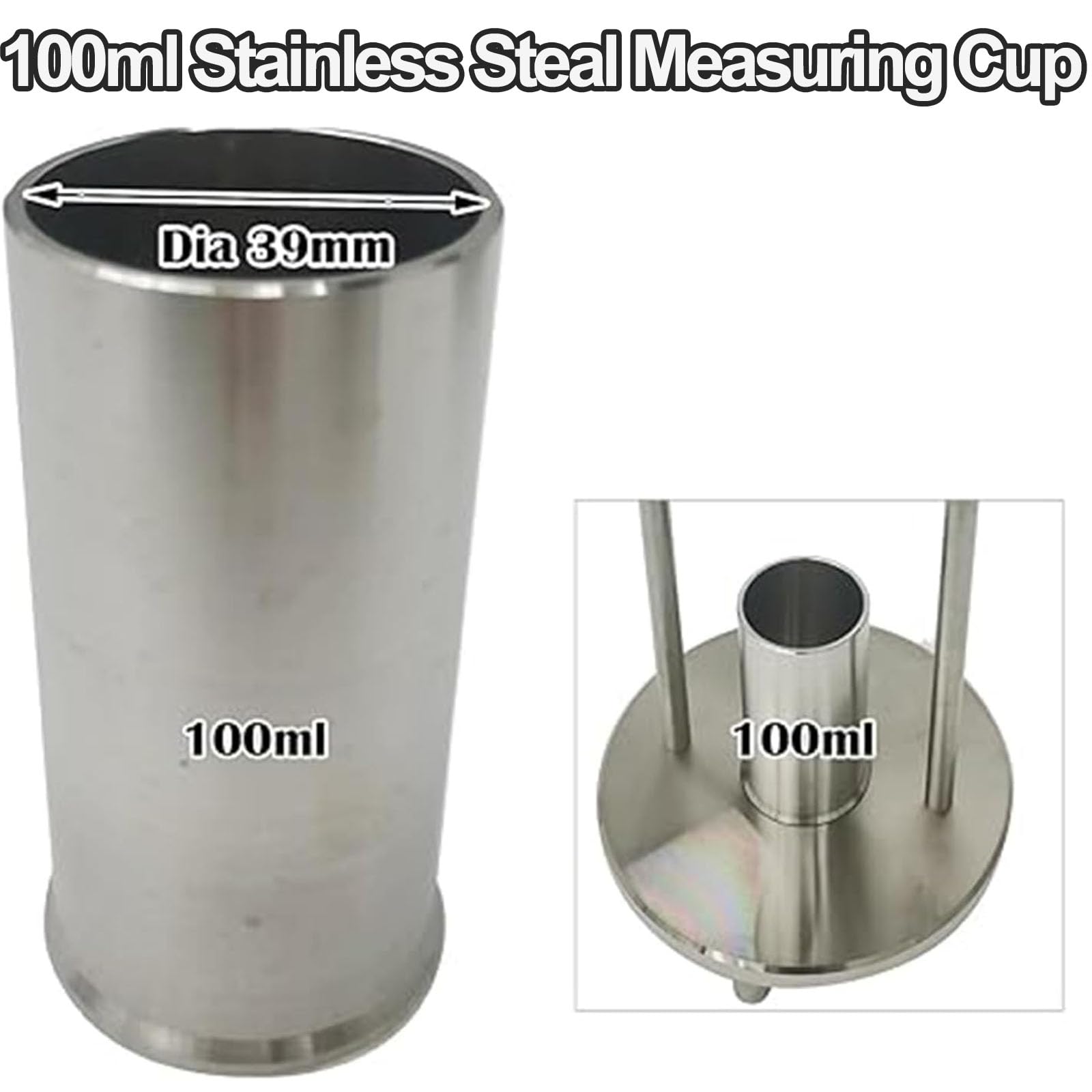 This Natural Bulk Density Meter, Stainless Steel Powder Tester with 100ml Measuring Cup, Density Gauge for Laboratory and Material Testing