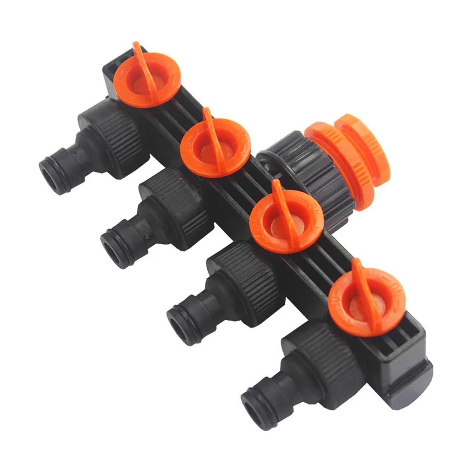 Herramientas de riego for jardín, divisor manguera grifo 4 vías, accesorios colector goteo, juego conectores tubería, adaptador, rosca rápida