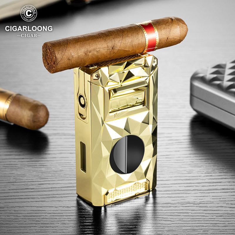 Encendedor para cigarros multifuncional a prueba de viento miniatura 4