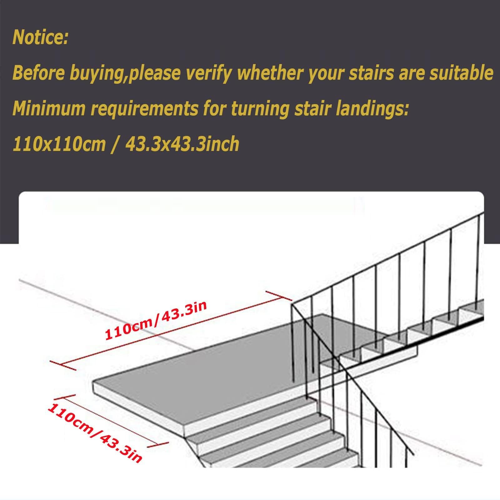 Silla elevadora de escaleras eléctrica, carrito sube-escaleras eléctrico para sillas de ruedas Silla de ruedas para subir escaleras para personas mayores con discapacidad Motor de 120W