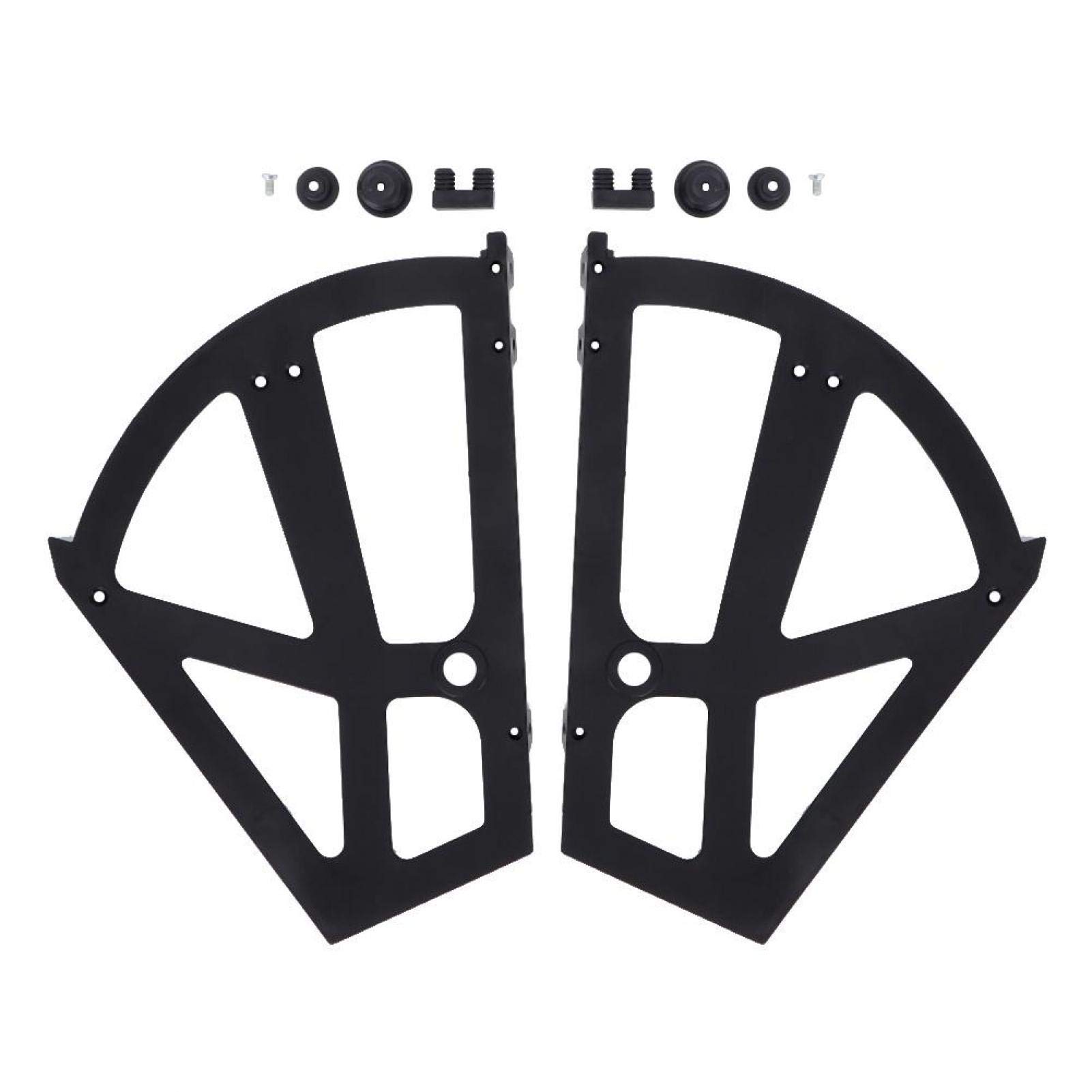 Shoes Drawer Cabinet Hinges, Home Plastic Hollowed Two Layers Shoe Cabinet Shelf Rack Holder Hinges Accessory(black)