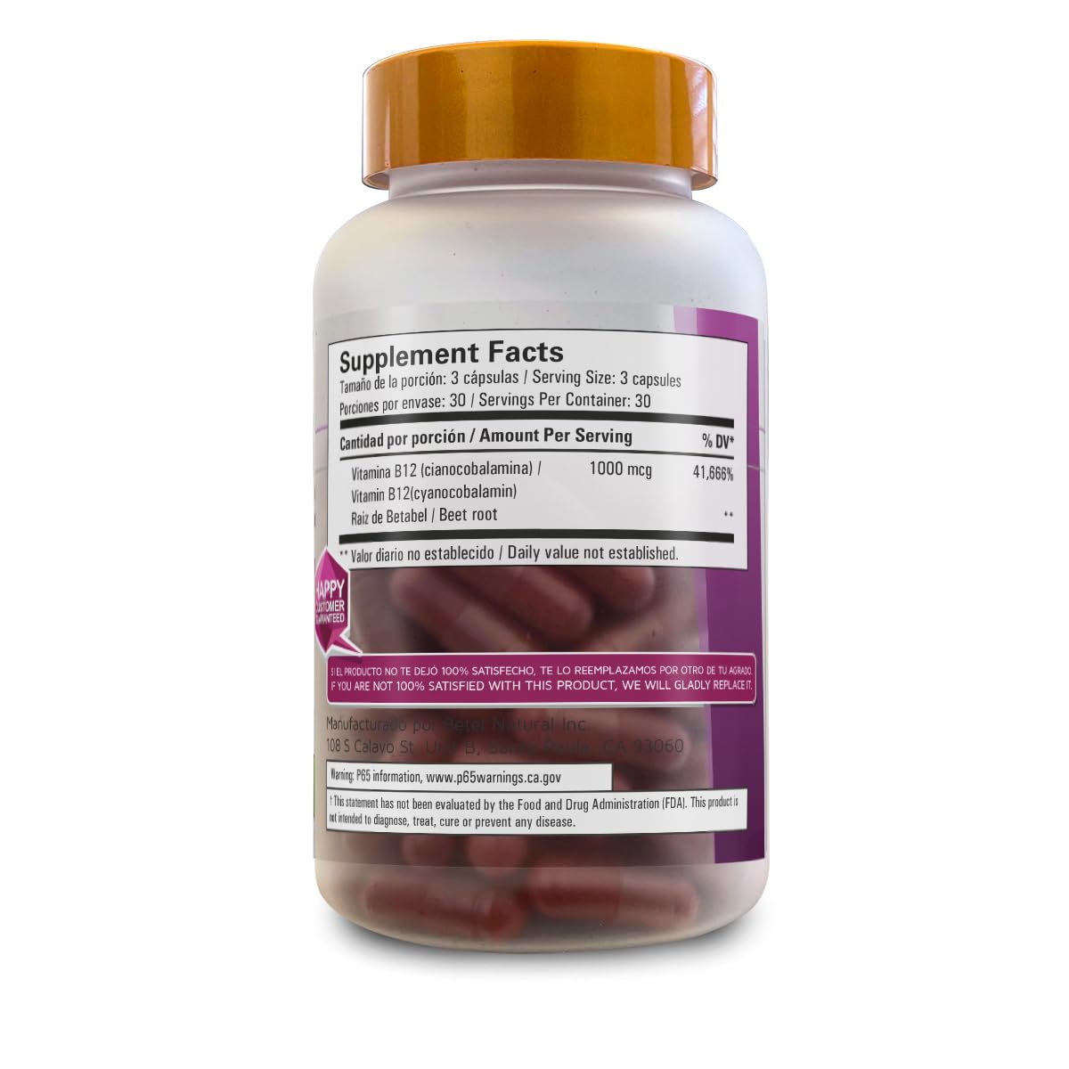 BEETROOT & VITAMIN B12 Complex 9000mg Beetroot 1000mcg Dual B12 - View #7