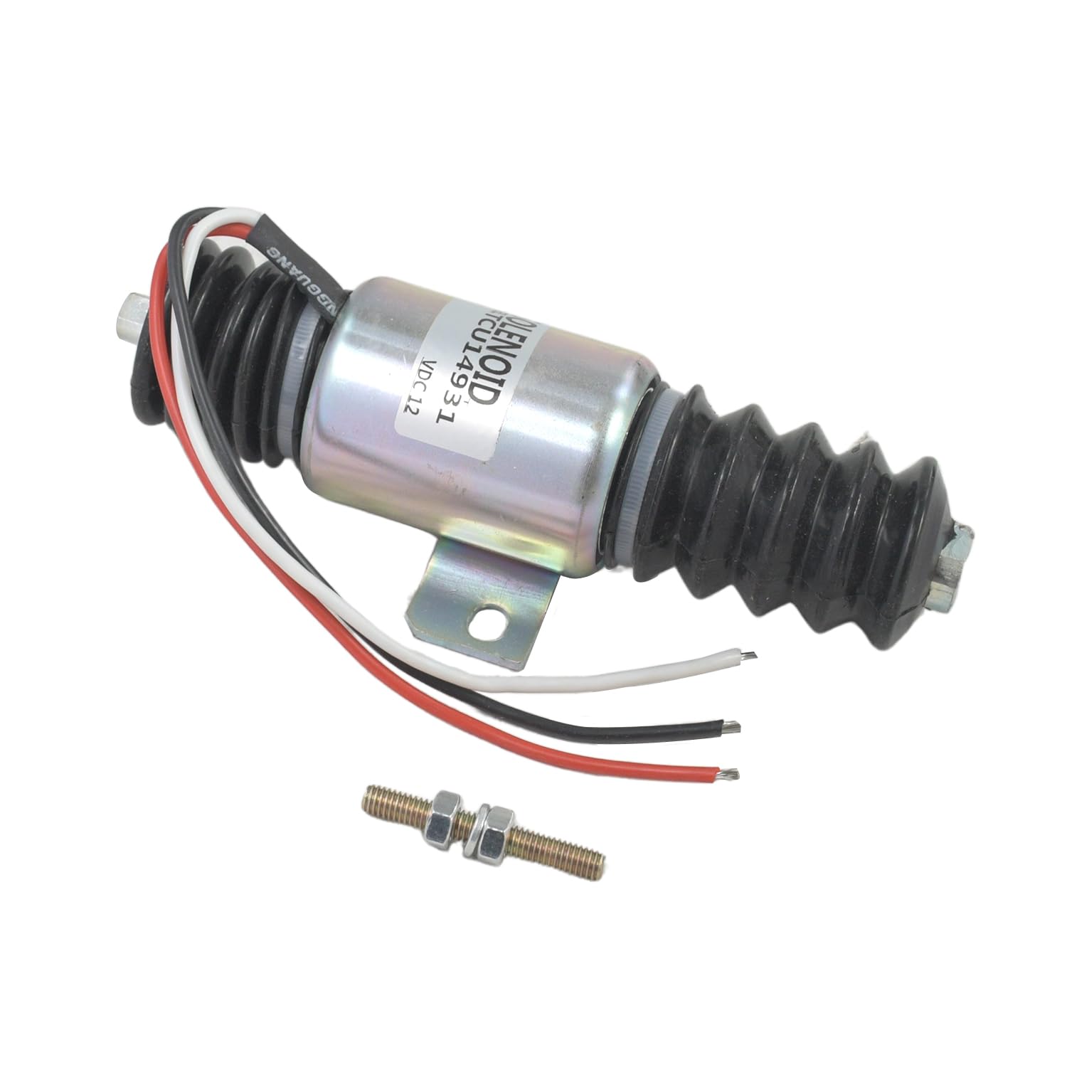 AM121994 TCU1-4931 - Válvula solenoide de apagado de combustible de 12 V compatible con cortacésped delantero John Deere 3225C 3235C 3245C F911 F925 F932 F935