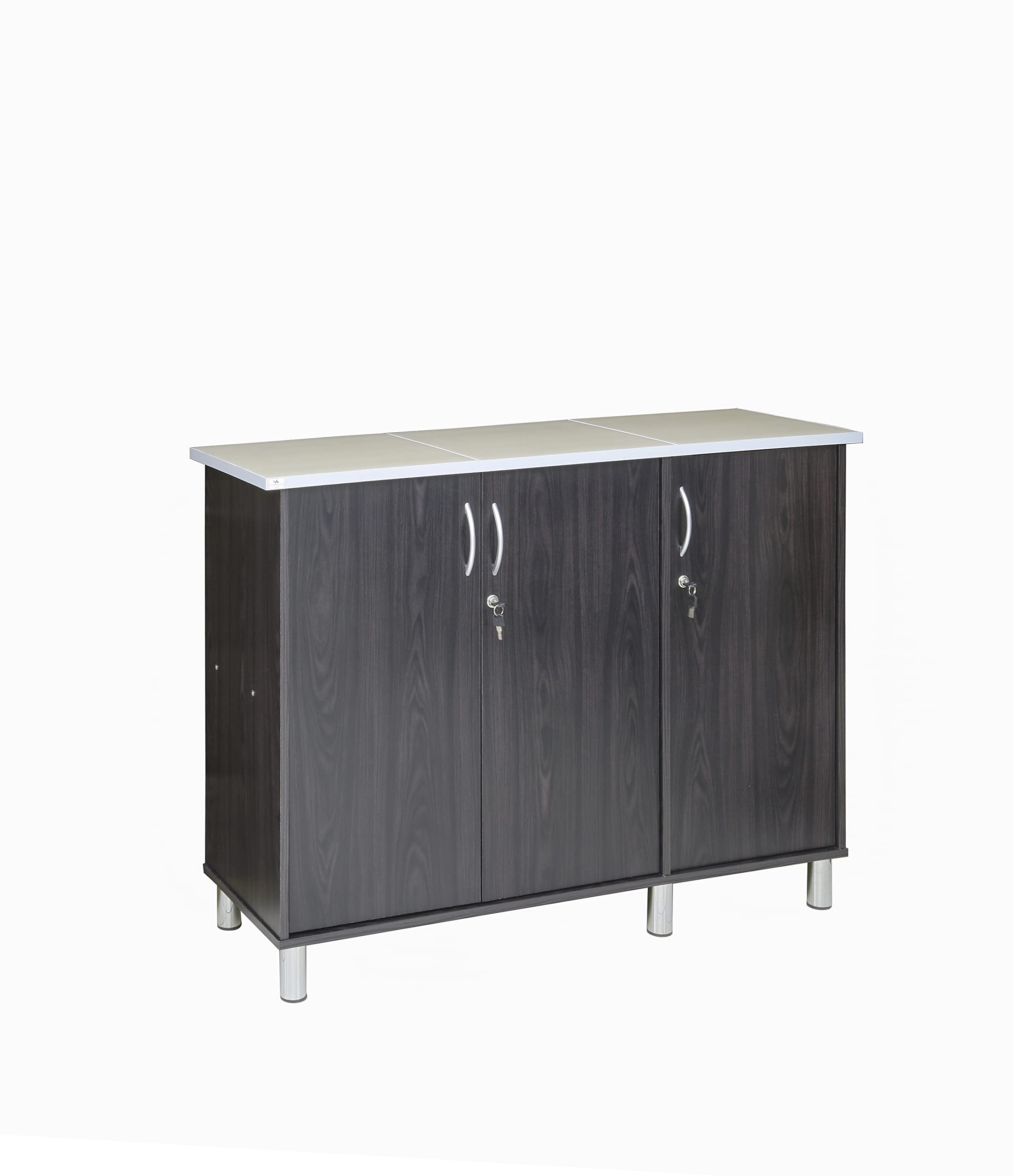 AFT Smooth Series 3 Door Kitchen Cabinet, Brown, AFT-2106KC-A