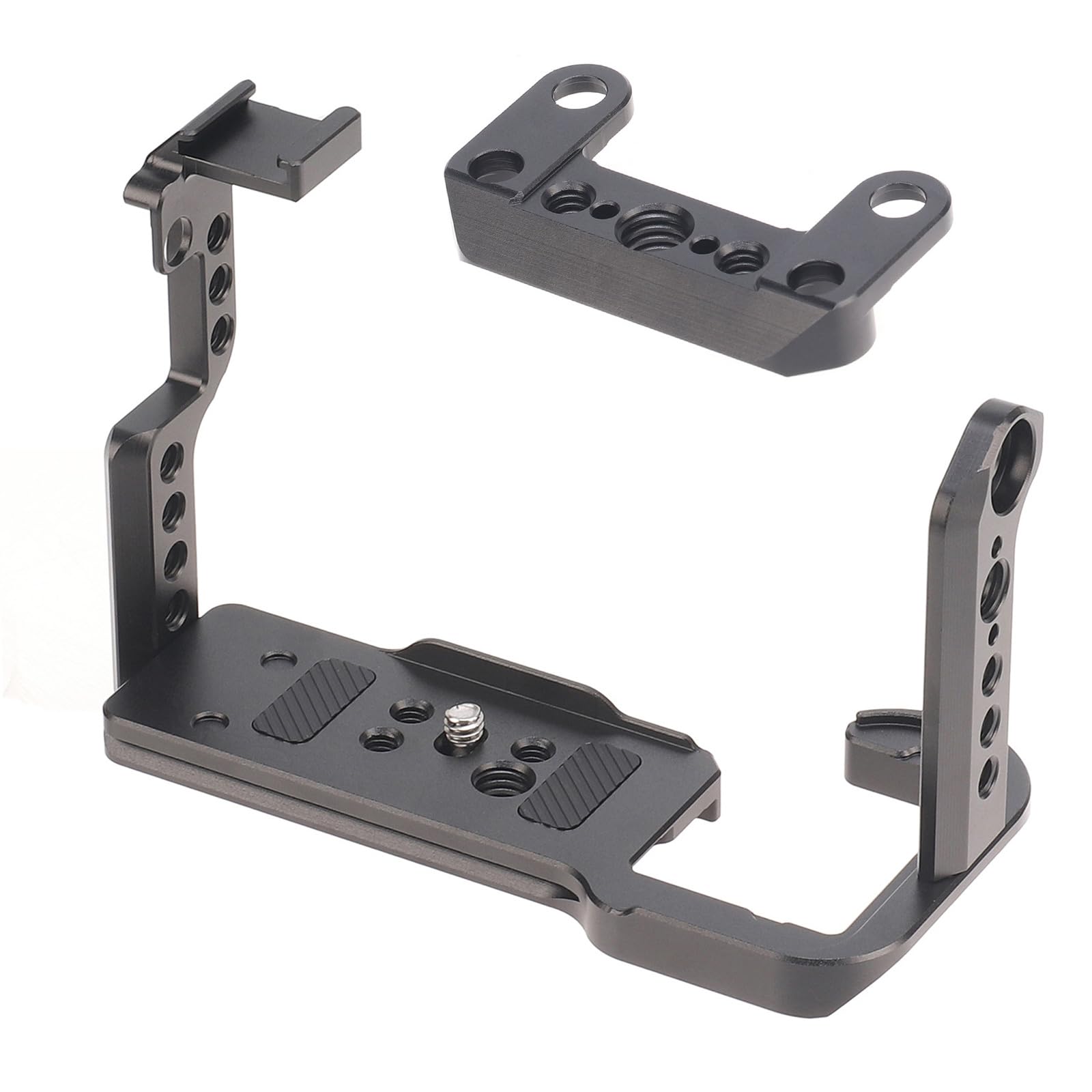 Gabbia per fotocamera professionale in metallo 1/4 3/8 fori per FX3 FX30 Durata e flessibilità per esigenze video e fotografia Piastra a sgancio rapido
