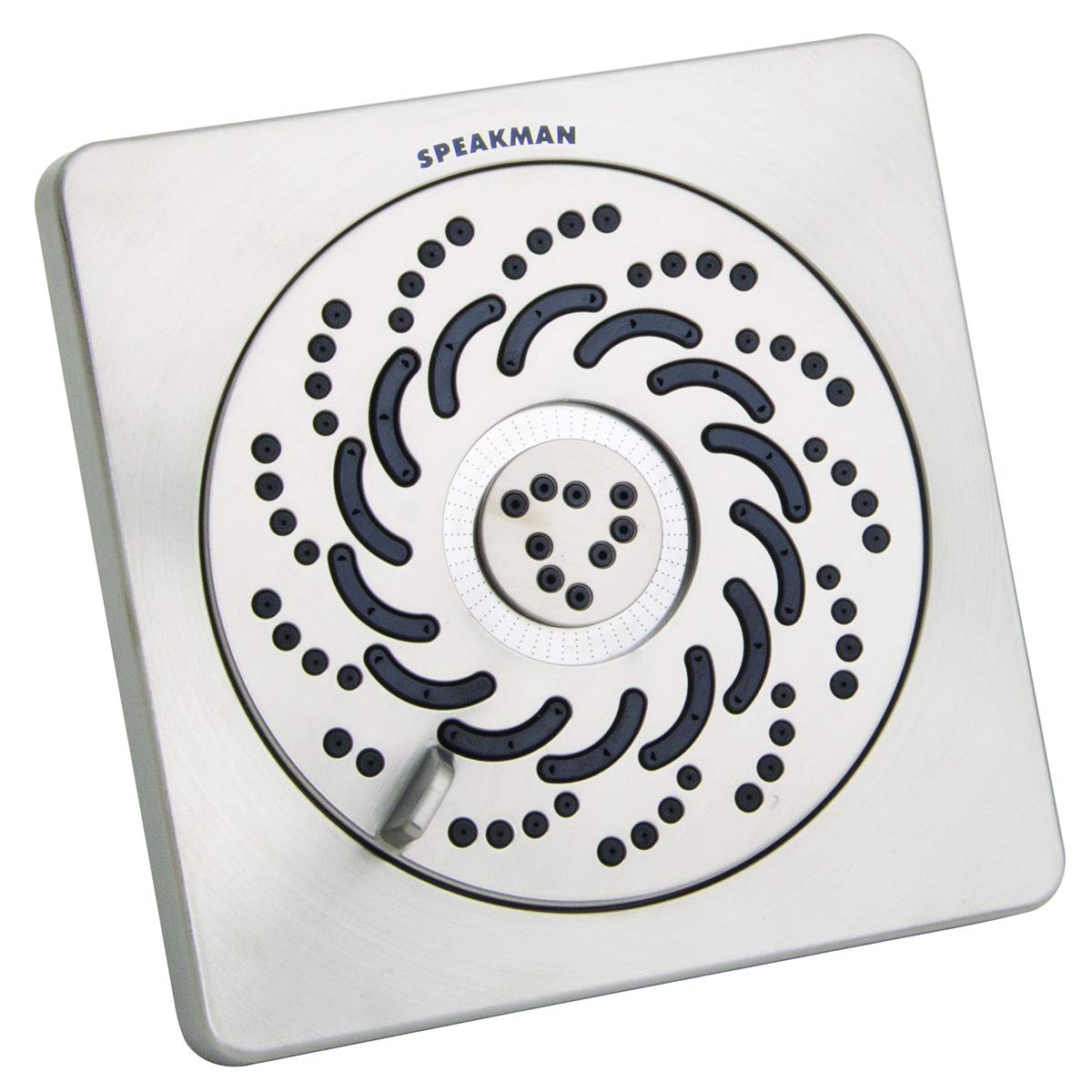 Speakman S-5001-BN-E15 Kubos Exhilaration Rociador Cabezal de ducha fijo de alta presión, 1.5 GPM, níquel cepillado