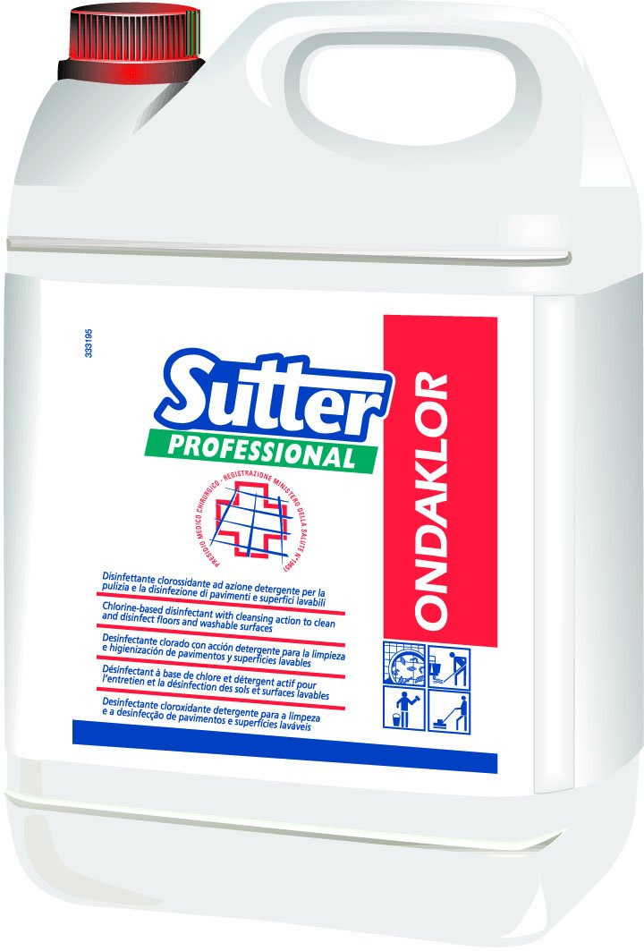 Sutter Professional Ondaklor Detergente Disinfettante Clorossidante 5 kg