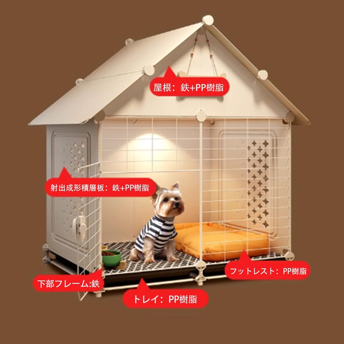 Amazon.co.jp: 犬 ペットキャリー 犬舎 ドッグハウス ペットハウス 犬 
