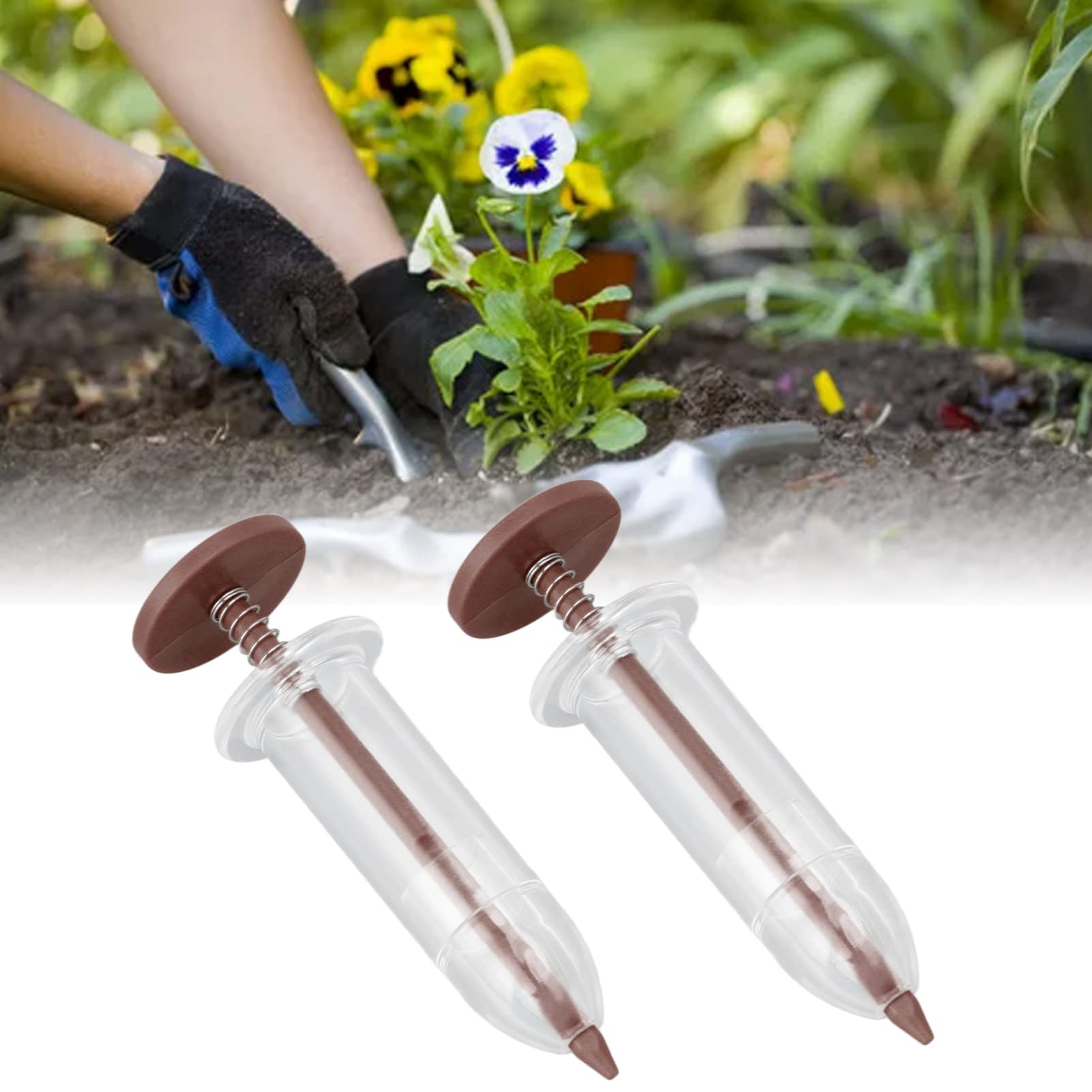 4 Stks/set Verstelbare Zaad Dispenser, 5 Modes Bloem Plant Tuin Hand Zaailing Tool Set, Zaad Zaaier, Pistool Grip Dibber, Verplanten Widger, Dibber