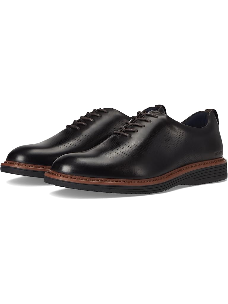 Brown Johnston & Murphy Upton One-piece Perfed Plain Toe