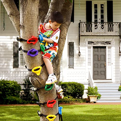 image for TOPNEW 12 Ninja Tree Climbing Holds for Tree Climber, Tree Climbing Ki
