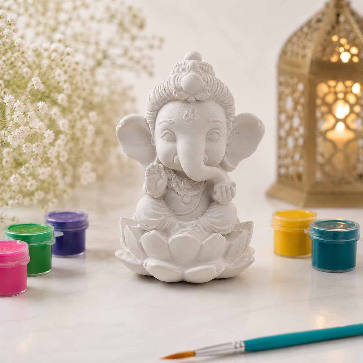 Generic Siyalo Creations DIY Ganesh Idol Painting Kit - Image 1