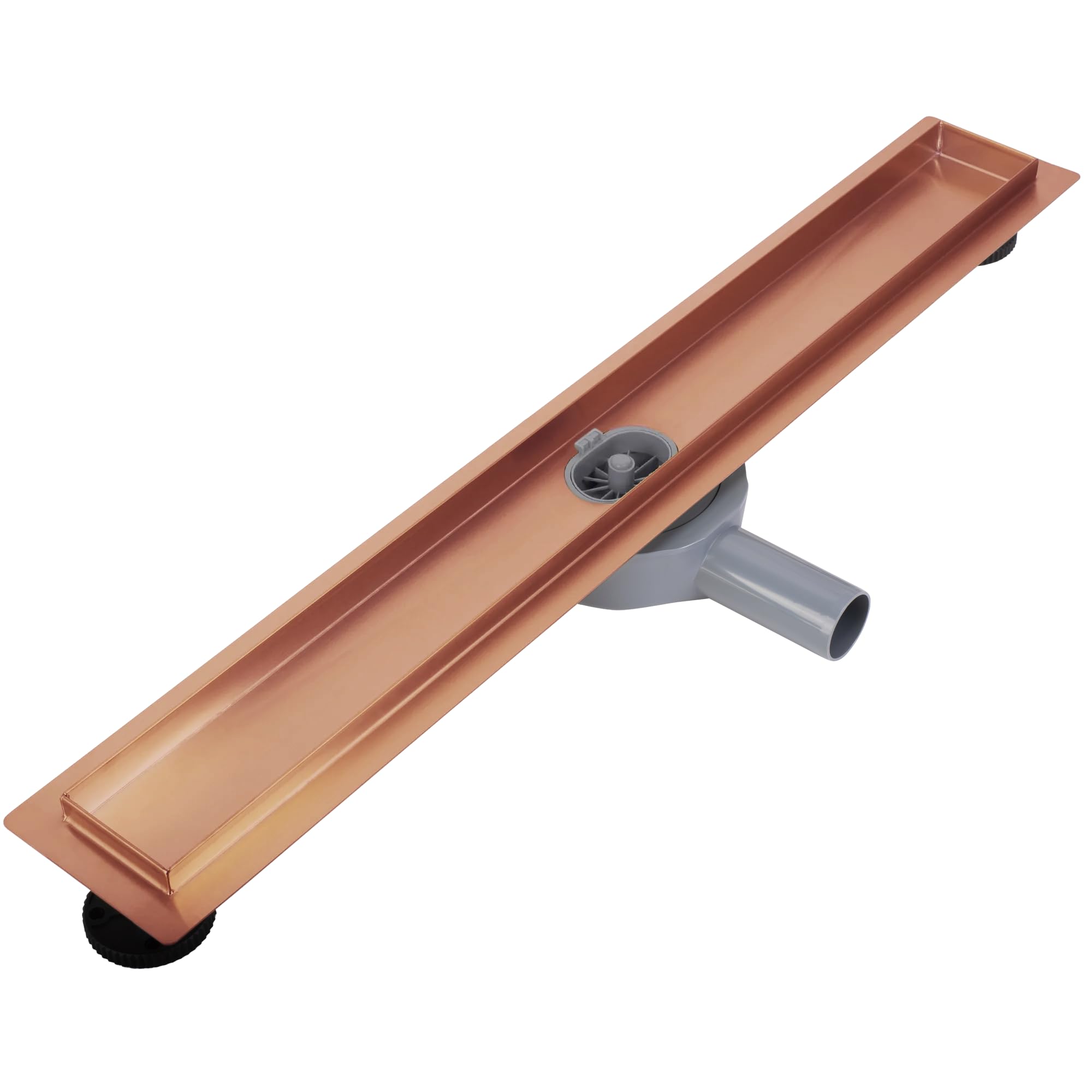 REA Drenaje Lineal NEOX Pro 74 X 11 X 6,5CM DESAGÜE Lineal DE Acero Inoxidable (Cobre Cepillado)