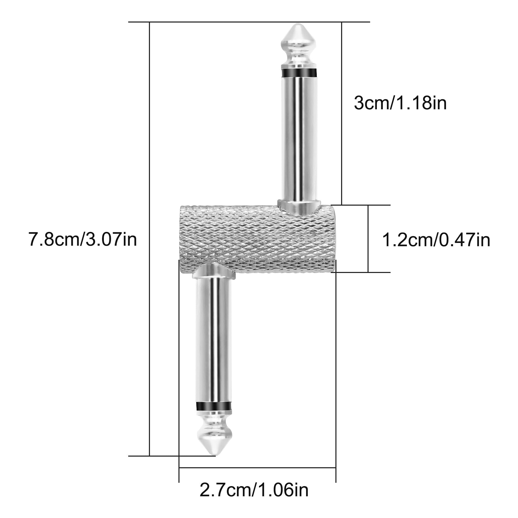 MEIRIYFA Guitar Pedal Patch Connector Z Type 6.35mm 1/4" Effect Pedal to Pedal Coupler - Image 2