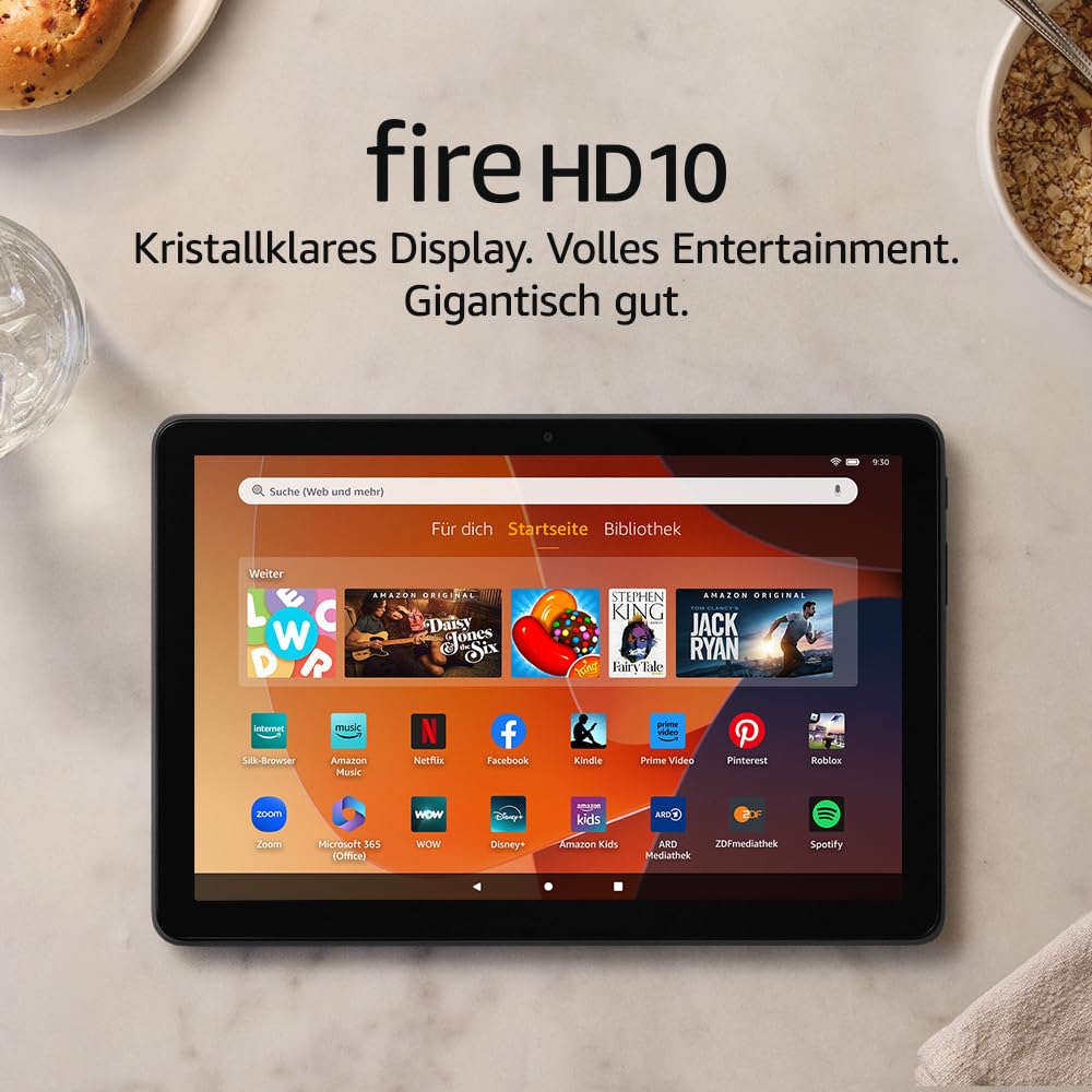 Zertifiziert und generalüberholt Fire HD 10-Tablet, brillantes 10,1-Zoll-Full-HD-Display, Octa-Core-Prozessor, 3 GB RAM… – Ansicht 2