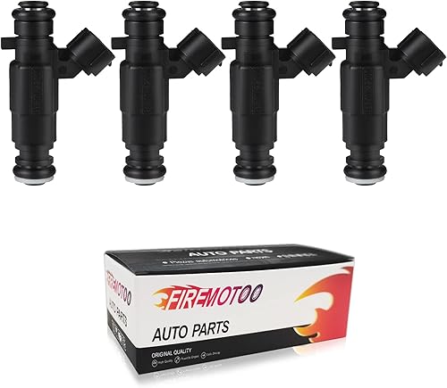 Juego de 4 inyectores de combustible compatibles con Hyundai Accent 2000-2005 1.5L 1.6L Reemplazar 35310-22600 3531022600 9260930006 4 agujeros