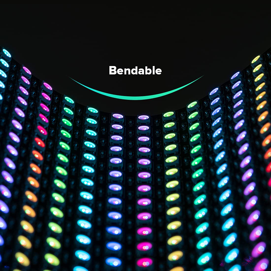 SEZO LED Matrix WS2812B RGB 5050SMD  Digital Flexible Individually Addressable Screen for Arduino LED Programmed Screen Image Full Color Lighting DC5V: 16x16 256 Pixels